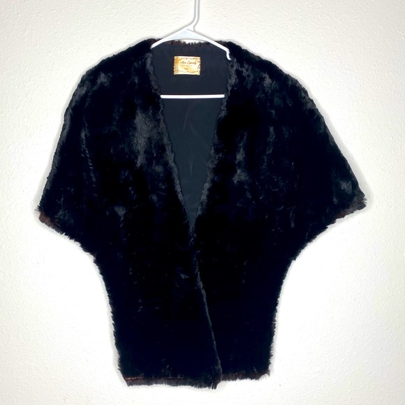 Vintage Accessories - VINTAGE 1940s  REAL FUR FASHION STOLE